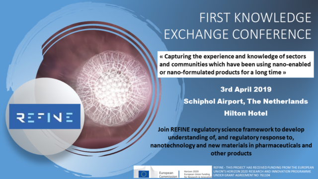 April 3rd 2019 REFINE First Knowledge Exchange Conference, Amsterdam The Netherlands