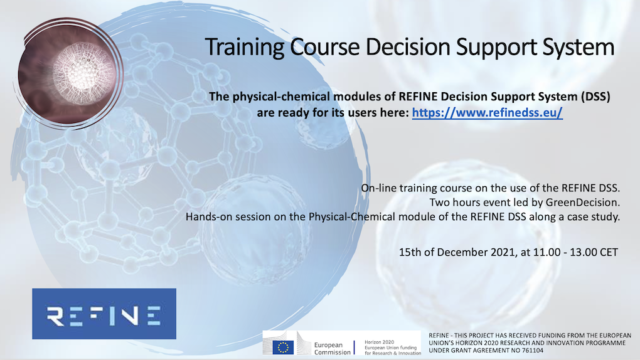 REFINE Decision Support System Training Course (DSS)